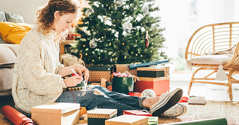 Women packing images when moving