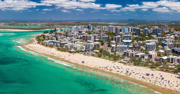 Australian beach and city