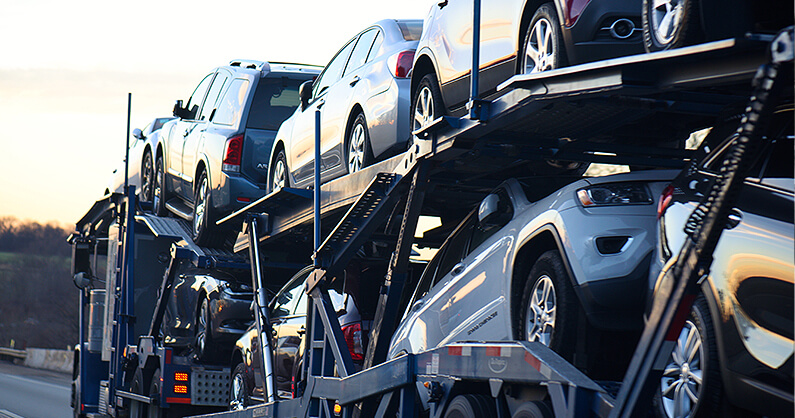 moving a car interstate via a truck