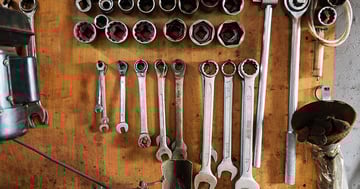Tools ready for packing