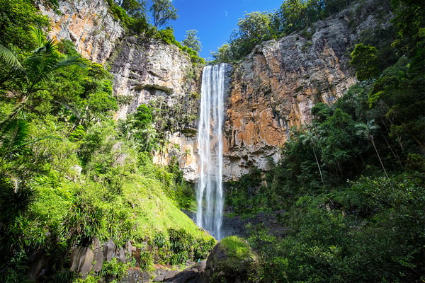 Purling Brook Falls in de buurt van Gold Coast