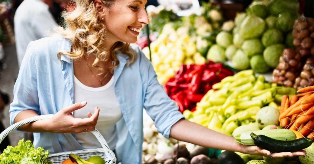 lady at market in Queensland