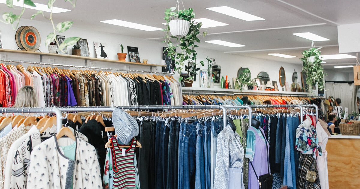 Where can you donate furniture? This well lit op shop in Brisbane