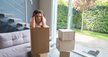 Woman confused about moving scam with boxes