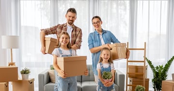 Family moving house