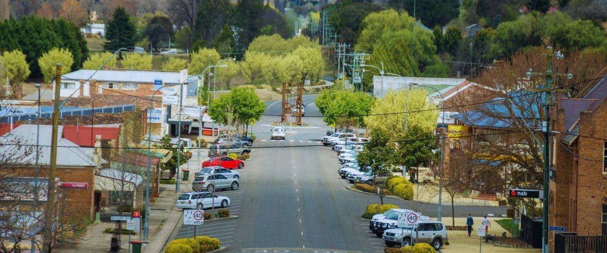 Small town main street