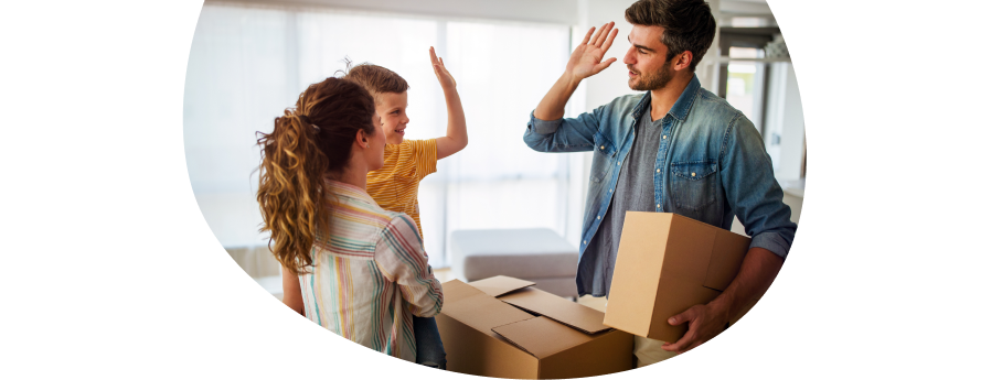 High five on moving day