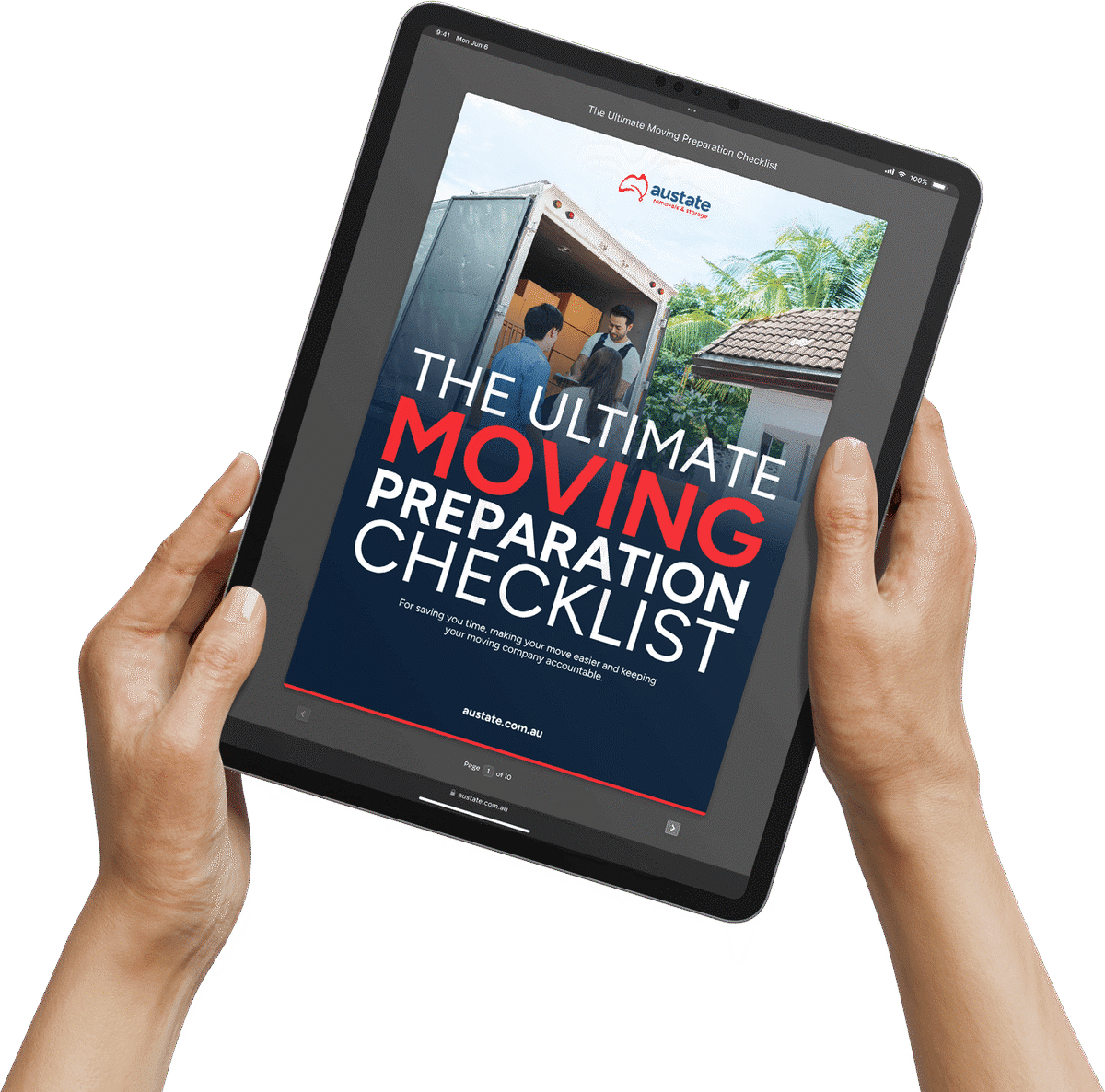 Moving checklist cover