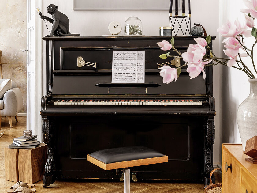 Piano in home
