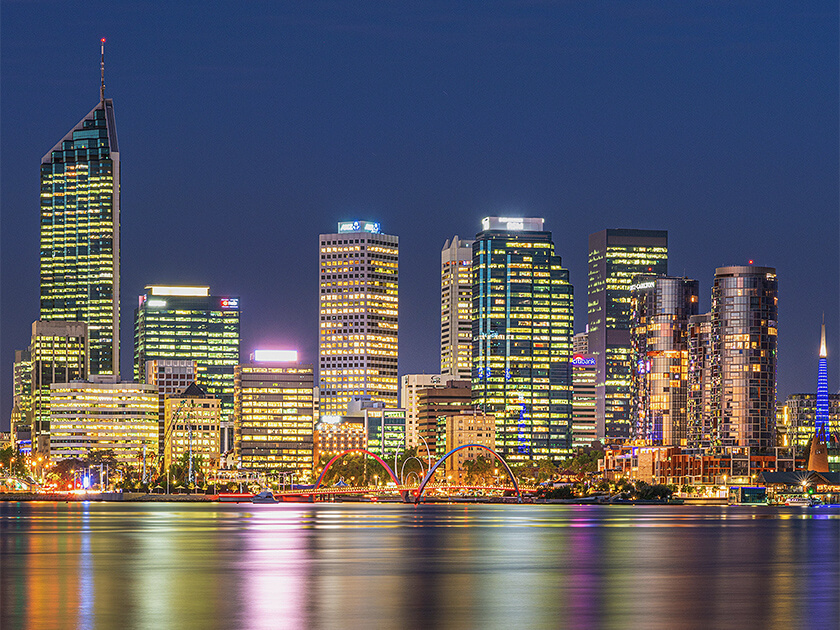 Perth at night